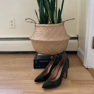 Madewell Dark Green Pumps